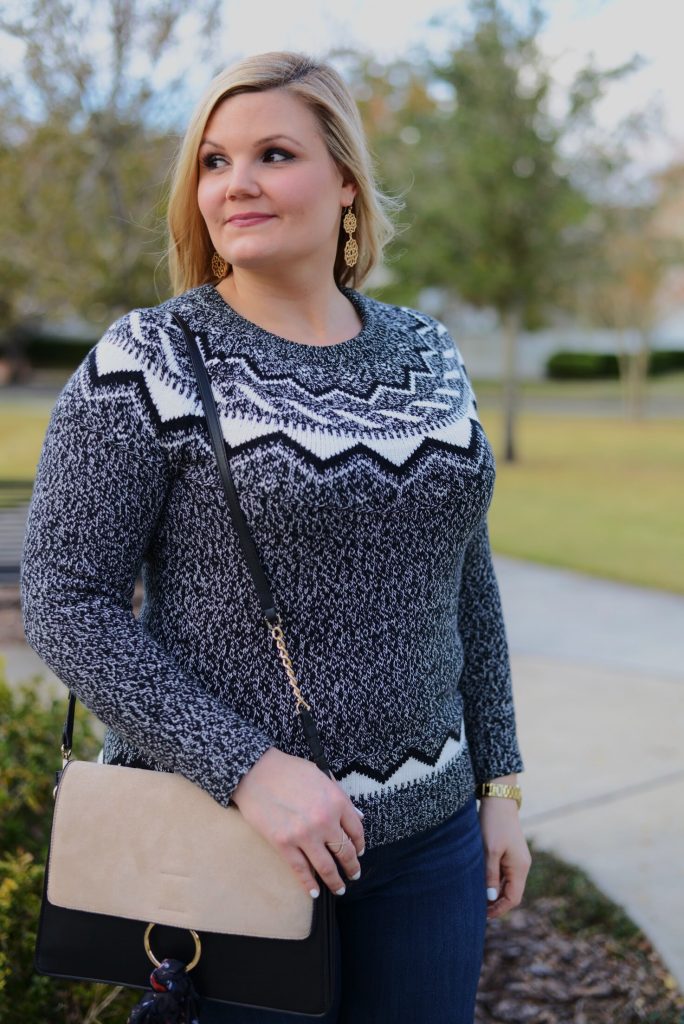 Fair-isle-sweater-and-over-the-knee-boots