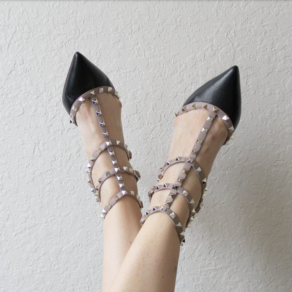 Recent Favorites featured by top Orlando life and style blog, Fabulously Overdressed: image of Kaitlyn Pan studded heels