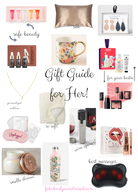 Gift guide for her Fabulously Overdressed