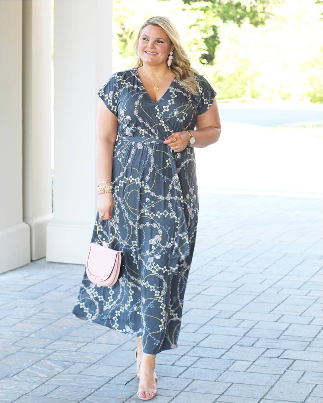 Loft maxi dress at the blogging conference fabulously Overdressed