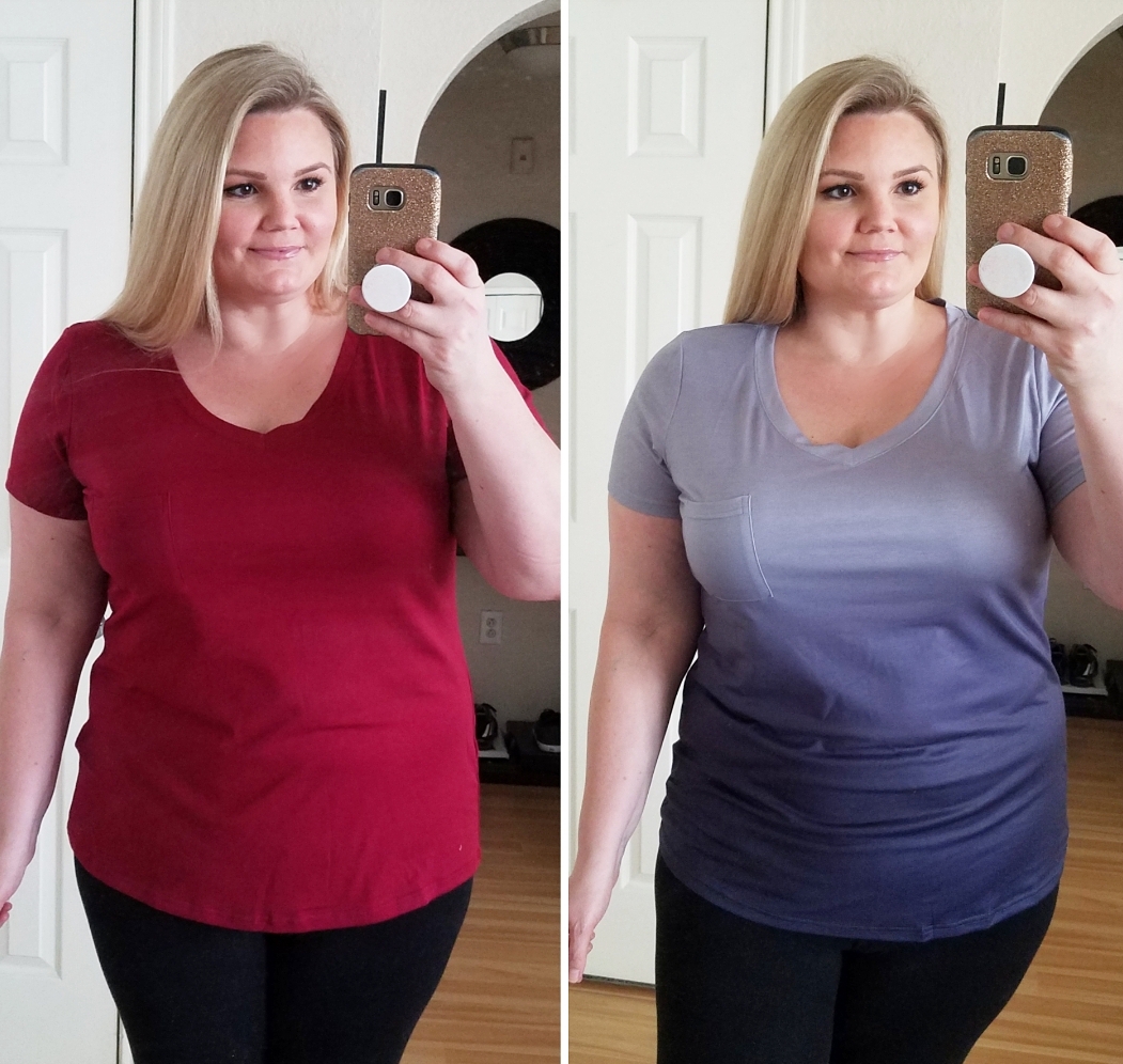 Orlando blogger Emily of Fabulously Overdressed shares her new closet items including these Basic long tee shirts from Amazon