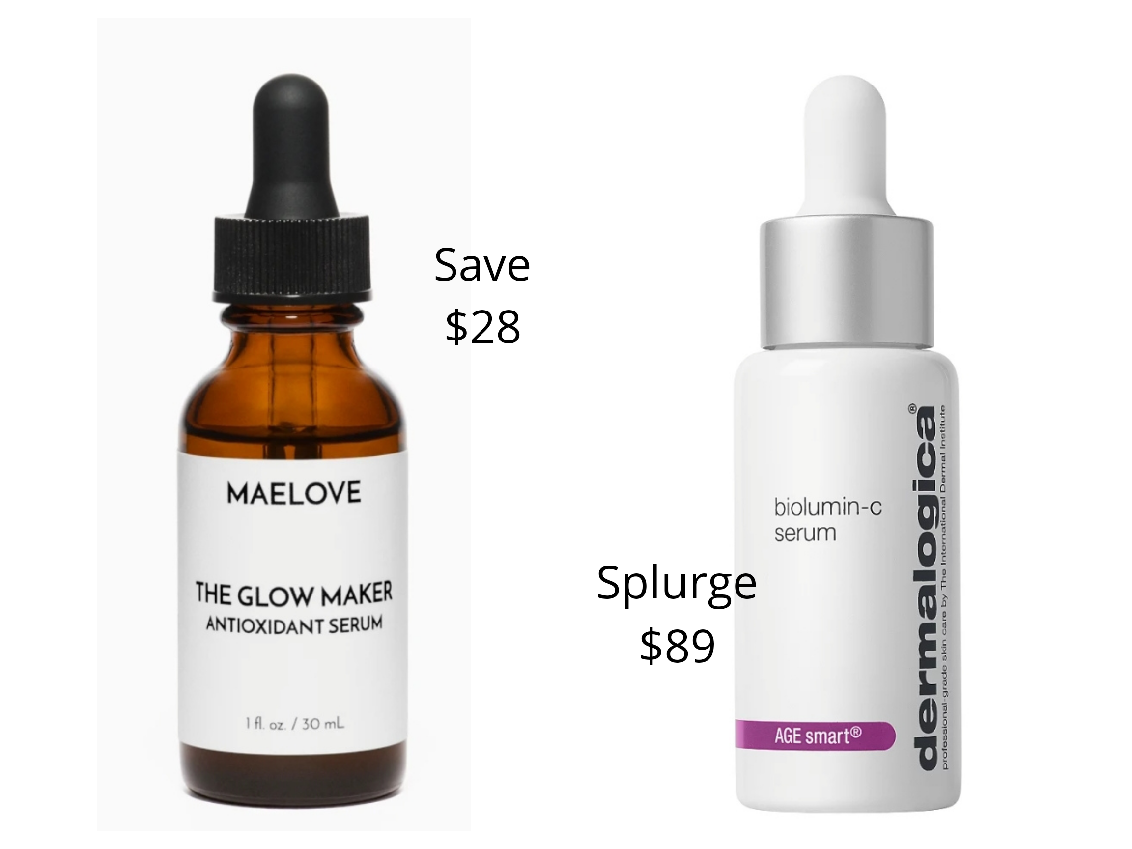 Orlando Beauty Blogger Emily of Fabulously Overdressed shares her favorite save vs splurge Vitamin C Serums.