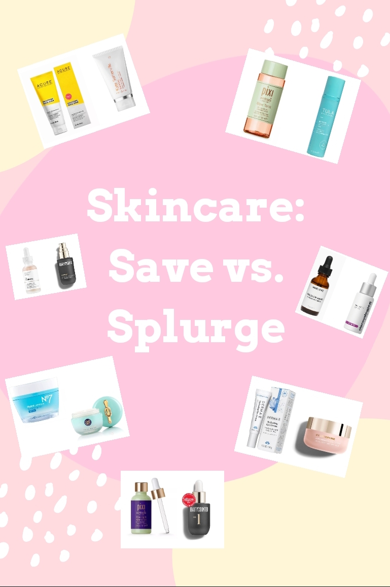 Orlando Beauty Blogger Emily of Fabulously Overdressed shares her favorite save vs splurge skincare products.