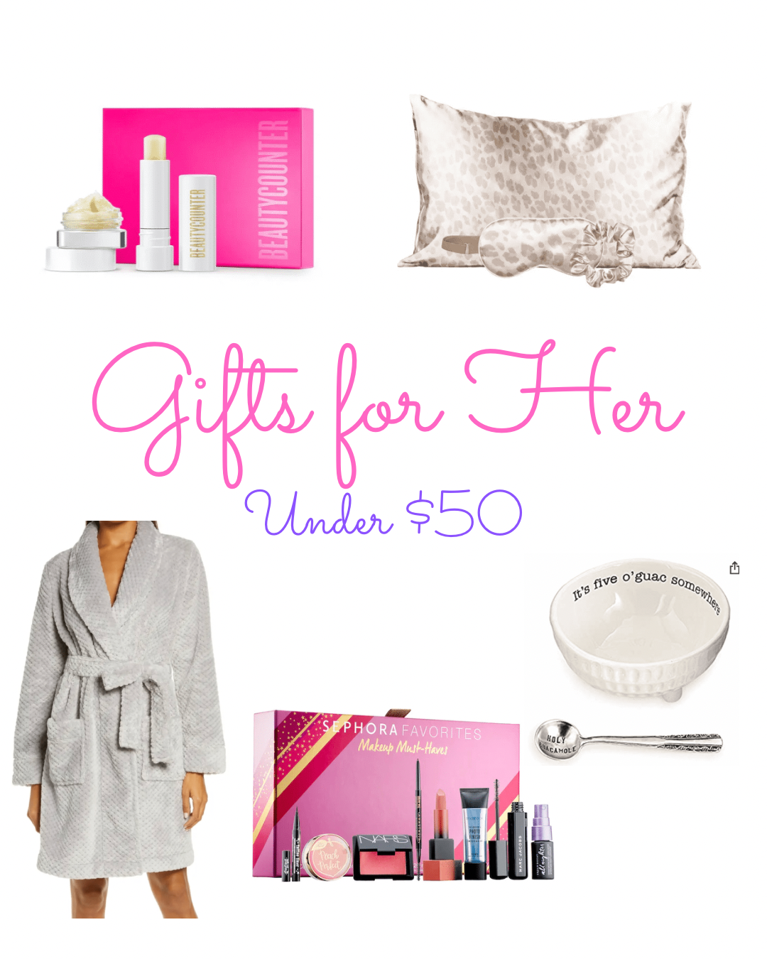 Fashion blogger Fabulously Overdressed shares her gift guide for her under $50