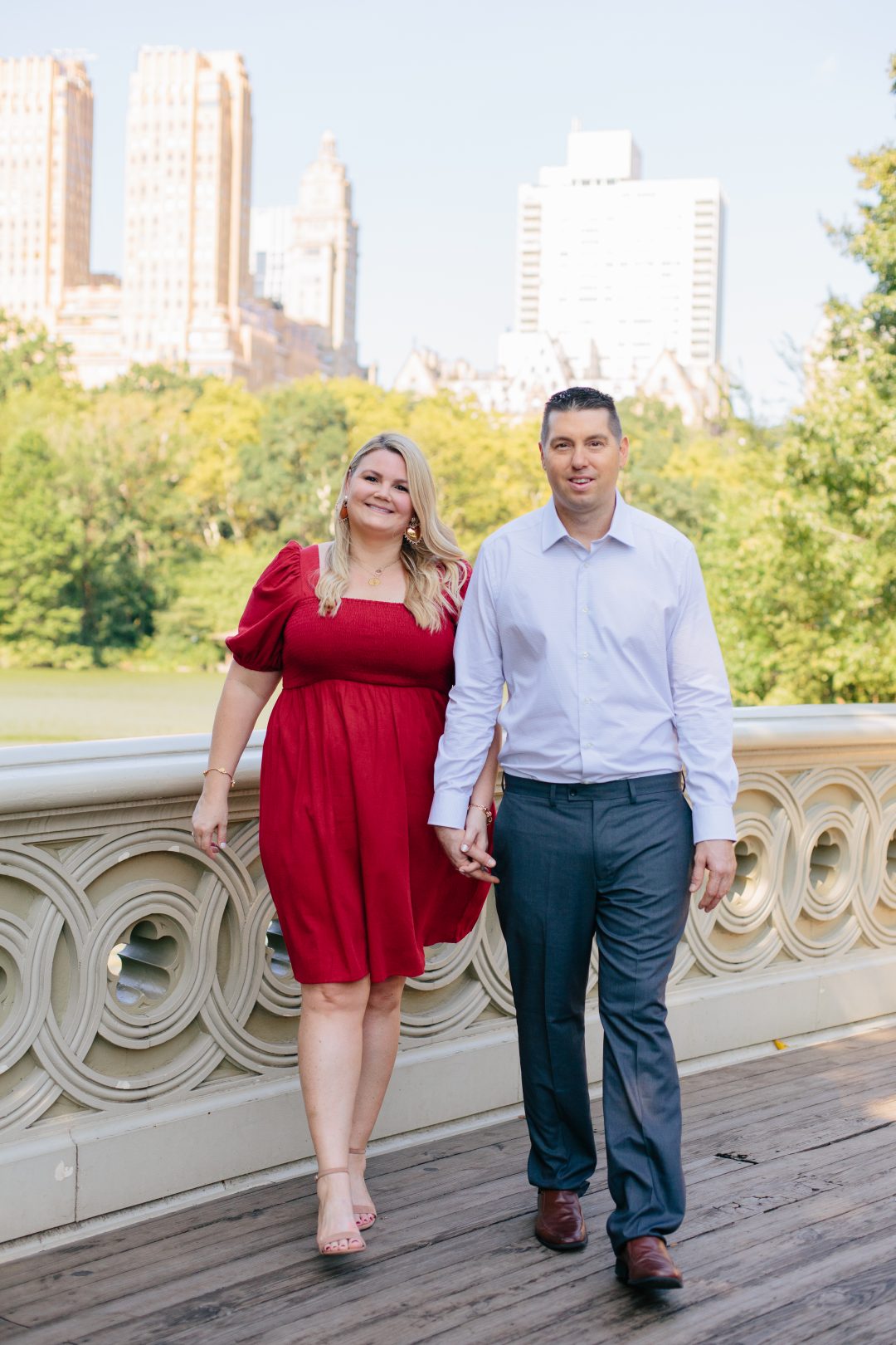 Central Park Bow Bridge Engagement Session