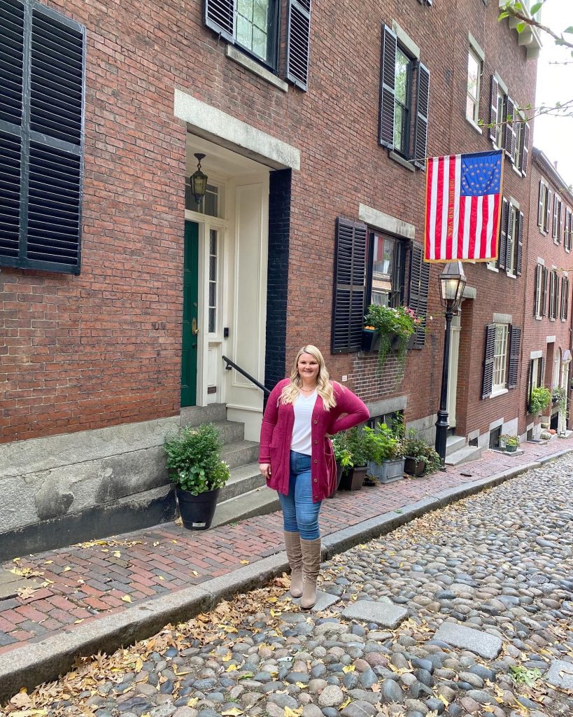 Emily on Acorn St in Boston travel guide