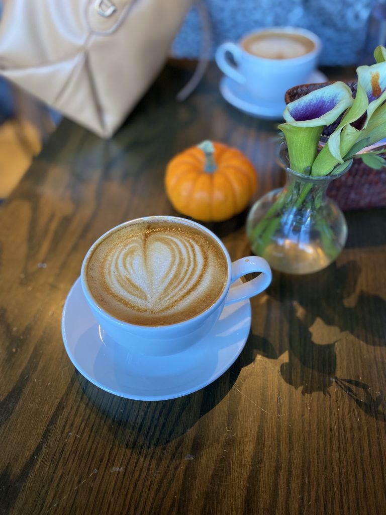 Latte at Cafe Luna Cambridge Mass